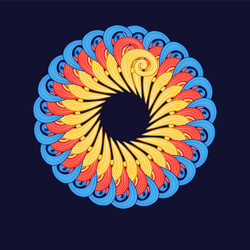 abstract circular pattern vector image