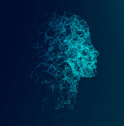 Artificial Intelligence Neural Network vector image