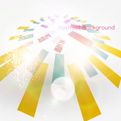 Bright abstract design with blocks vector