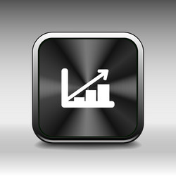 infographic chart icon graph market business vector image