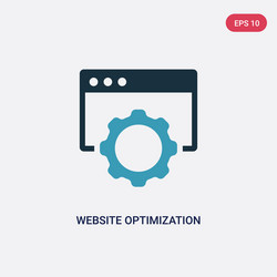 two color website optimization icon from vector image