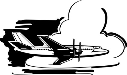 Plane Flying Above Clouds Vector Images (over 310)