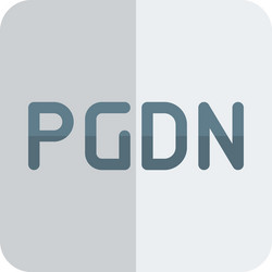 page down function key in computer keyboard layout vector image