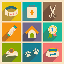flat with shadow concept and mobile application vector image