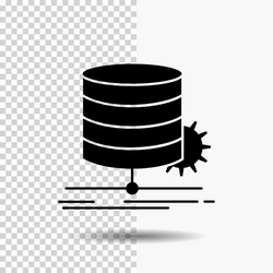 Algorithm chart data diagram flow glyph icon vector