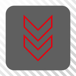 shift down rounded square button vector image
