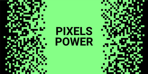 Pixel Gradient Square Pattern vector image