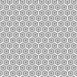 abstract seamless hexagons pattern repeating vector image