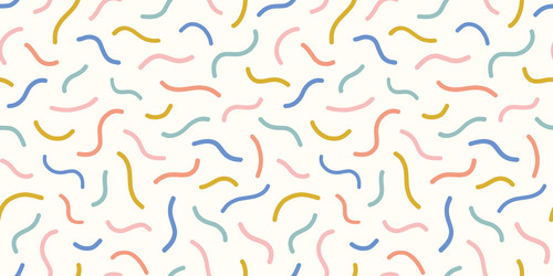abstract squiggle pattern background border fun vector image