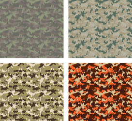 camouflage pattern design with different color vector