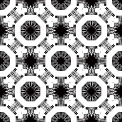 seamless pattern with white tracery on a black vector