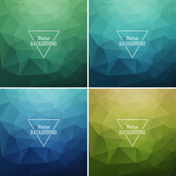 abstract retro triangle background vector image