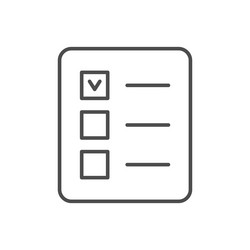 Checklist icon clipboard and executed task Vector Image