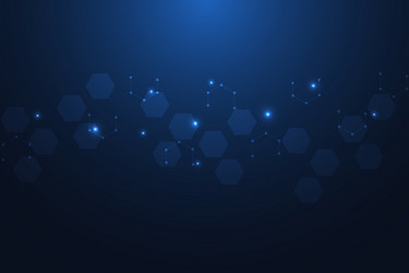 science network pattern connecting lines and dots vector image