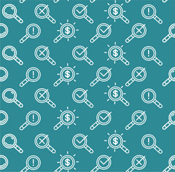 search signs pattern background on a blue vector