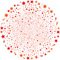 confetti stars curl exploding globula vector image