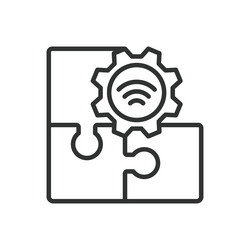 extensions icon in line design add-ons vector image
