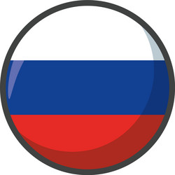 isolated russia flag icon block design vector