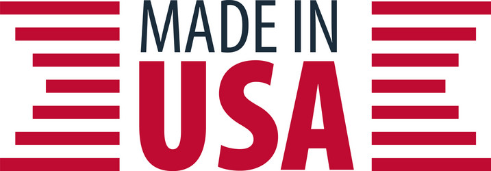 made in usa label and badge on white background vector