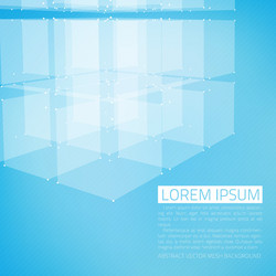 abstract mesh background futuristic vector image