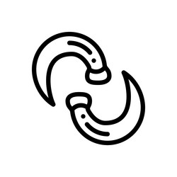 left align icon thin linear style design isolated vector image
