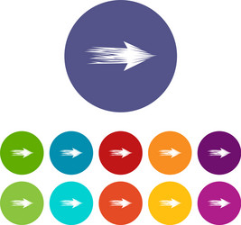 linear abstract arrow icon simple style vector image
