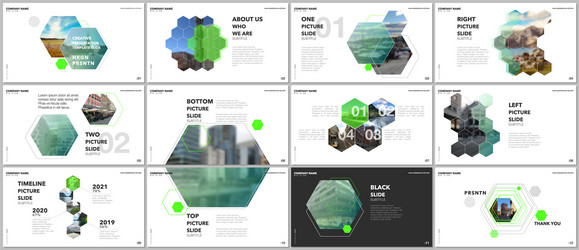 minimal presentations design portfolio vector image