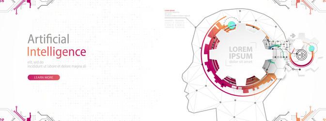 artificial intelligence ai and big data concept vector image