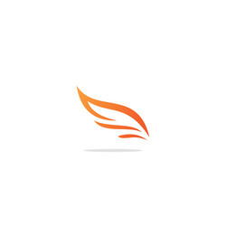 Abstract wing fly logo Royalty Free Vector Image