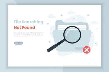 404 Error - File Not Found vector image