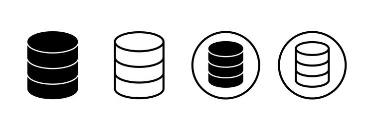 database icon server storage vector image