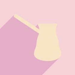 flat with shadow icon and mobile application vector image