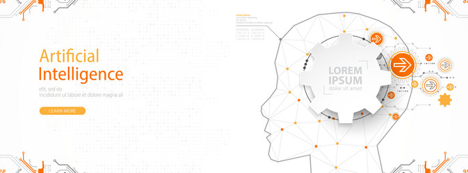 artificial intelligence ai and big data concept vector image