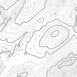 seamless pattern topographic map background vector