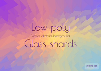 abstract polygonal background scattering shards vector image