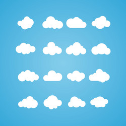 Cloud Icons - Computing & Web vector image