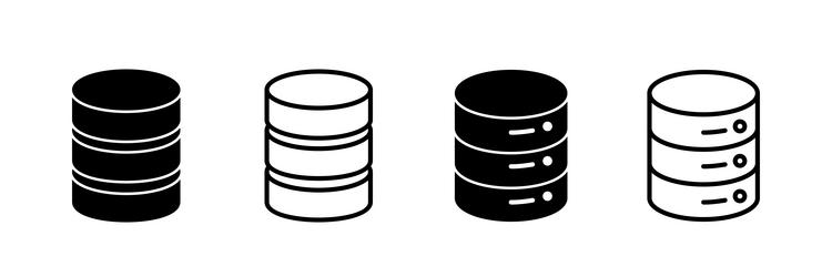 database icon server storage vector image