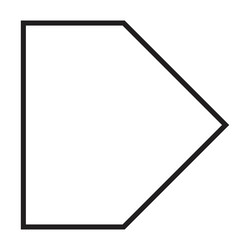 Off page connector flow chart shape element vector