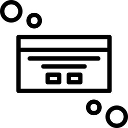dialog box customization linear style icon design vector image
