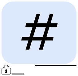 metadata tag symbol in minimalistic style vector image