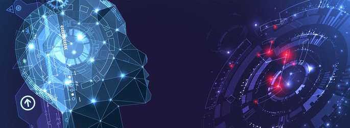artificial intelligence ai and big data concept vector image