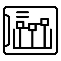 audio editing software displaying digital sound vector image