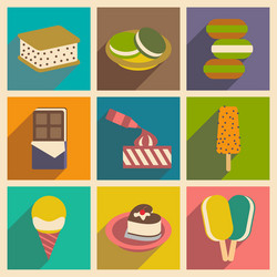 flat with shadow concept and mobile application vector image