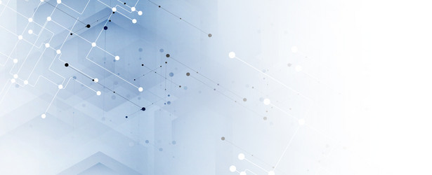 abstract technology background with plexus effect vector image