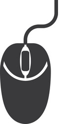 mouse computer isolated icon design vector image