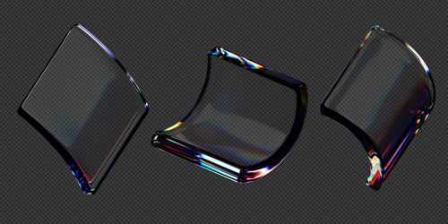 3d design of square shape set abstract vector image