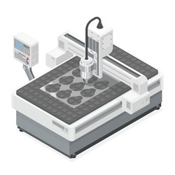 3d designer and cnc machine operator Royalty Free Vector