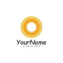 Sun logo design template creative logo Royalty Free Vector