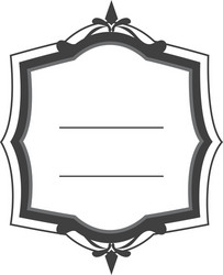 angular vintage frame icon vector image