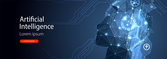 artificial intelligence ai and big data concept vector image